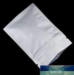 Quality Matte White Resealable Aluminium Foil Zip Lock Package Pouch Food Storage Bag Tea Snacks Long Term 200pcs/lot