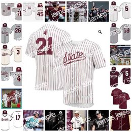 College Baseball Wears 2022 NCAA Stitched Mississippi State Bulldogs baseball Jersey 34 Hunter Renfroe 28 Chris Stratton 8 Ed Easley 28 Paul Maholm 17 Matt Ginter