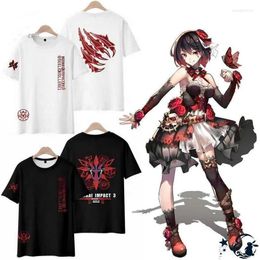 Men's T Shirts Honkai Impact 3 Seele Vollerei 3D Printing T-shirt Summer Fashion Round Neck Short Sleeve Game Streetwear Harajuku