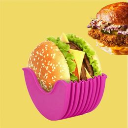 Flatware Sets High-Quality Burger Holder Hamburger Hand-Held Box Folder Egg Tart Donut Sandwich