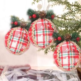 Christmas Decorations 3pc/lot Ball Ornaments Tree Classic Red And White Xmas Bulbs For Hanging Pendant