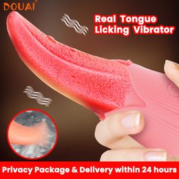 Beauty Items Real Tongue Licking Vibrator For Women G spot Clitoral Stimulator Mini Clit sexy Toys for Rose Female Masturbator