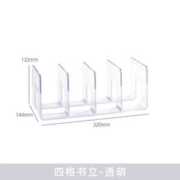 New Transparent Multi-layer Bookend Decorative Book Shelf Home Room Office School Library Stationery Supplies Gifts Bookshelf