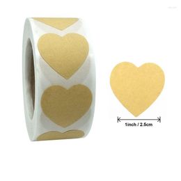 Gift Wrap 500pcs Kraft Paper Stickers Candy Box Sealing Label For Home Wedding Decorative Wrapping Tags