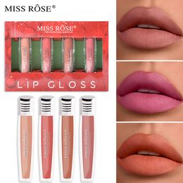 4/PCS Lip Gloss Set For Women Lightweight Matte Color Lip Stain Long Lasting Sweat Resistant Lipgloss With Varied Colors Woman