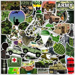 Pack of 50Pcs Wholesale Cartoon Army Stickers Waterproof Sticker For Luggage Laptop Skateboard Notebook Water Bottle Car decals Kids Gifts Toys