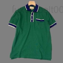 Men's Polos designer polo shirt loose summer Paris g short sleeved female t-shirt male pocket embroidery PC47