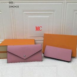 Fashion designer ladies long Chequebook wallet credit card po clip wallets brown white pink black leather coin purse 009# mc 19x176o