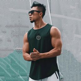 Men's Tank Tops Mens Fashion Workout Mesh Muscle Casual Top Fitness Summer Quick Dry Vest Running Bodybuilding Sport Sleeveless Shirt