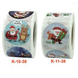 Gift Wrap 500pcs 8 Designs Merry Christmas Stickers Envelope Cards Package Seal Label