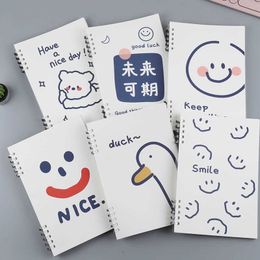 A5B5 Removable Loose Leaf Coil Horizontal Line Sketch Diary Book Paper Notebook Notepad Record School Supplies