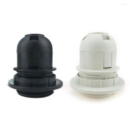 Lamp Holders 1PCS High Quality Screw ES E27 M10 Light Bulb Holder Pendant Socket Lampshade Collar Lighting Accessories 2 Colours