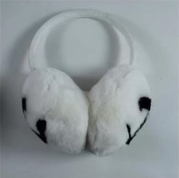 Channel Ear Muffs Classic Wnter Earmuffs Female Rabbit Fleece Brand Fashion Designer Warm Plush Scarf