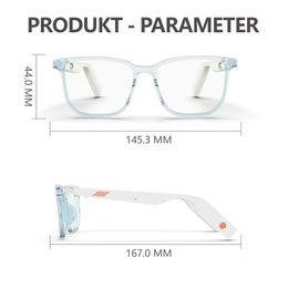 Smart Glasses 3D Anti Blue Voice Control Wireless Bluetooth Sunglasses Hands Free Calling TWS Music Video Waterproof Eyeglasses 221219