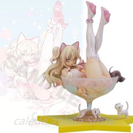 Decompression Toy 19cm Japanese Anime Skytube BLADE Chiyuru Cat Girl PVC Action Figure Toy Adult Sexy Girl Collection Model Doll Gifts