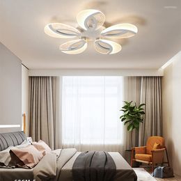 Ceiling Lights Modern Dimming LED Living Room Lamp Bedroom White Remote Control Restaurant El Villa Creative Light