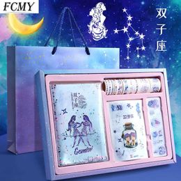 2022 Notebook Creative Constellation Hand Ledger Gift Box Set Bag Girl Heart Student Christmas Journal