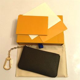 Bolsa -chave M62650 Pochette Wallet Cles Designer moda feminino homem anel de crédito Titular de cartão de moeda Mini bolsa de charme Acessórios Lu263z