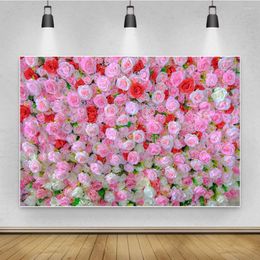 Party Decoration Pography Backdrops Wedding Pink Floral Flower Wall Love Bridal Shower Po Studio Pocall Boda