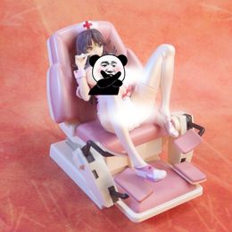 Miniatures Toys Native Beautiful Girl Series Nurse Momoi With Sofa 1/7 PVC 18CM Figure Anime Sexy Collection Model Doll Toy Desk Ornament