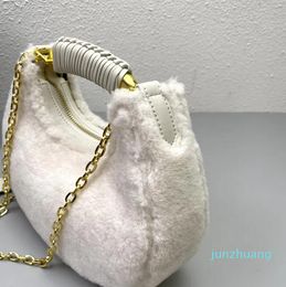 5A Designer-Taschen Handtaschen TF SHEARLING BIANCA MINI HOBO-Tasche Mode Luxus 215 Damen Umhängetaschen Neu