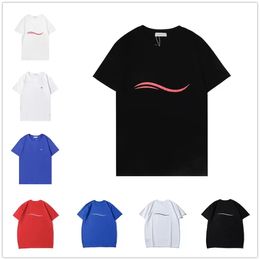 Designer T-Shirt Sommer Kurzarm Wellen T-Shirt Männer Frauen Liebhaber Luxus T-Shirts Mode Senior Reine Baumwolle Größe XS-4XL