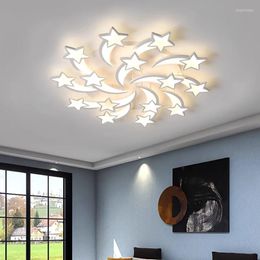 Ceiling Lights 2022 Modern Star LED Chandelier With Remote Bedroom Dining Living Kid Study Room Hall Salon Home Lamp Indoor Lighting