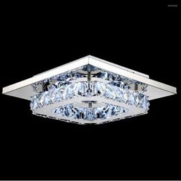 Ceiling Lights Modern Led Lamp Flush Mount Crystal Light 90-265V 8W Surface Mounted Hallway Bed Room Lighting