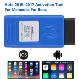Ferramenta de diagn￳stico de carro IOS Android AUTOS Ativa￧￣o Tool NTG5 S1 AUTO OBD ativador CarPlay para Mercedes Benz
