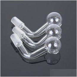Smoking Pipes Clear Pyrex Glass Oil Burner 10Mm 14Mm 18Mm Male Female Adapter Banger Nail For Rigs Accessories Drop Delivery Home Ga Dhyfh