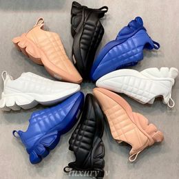 Designer Shoes Quilted Leather Classic Sneakers Fashion Men Sneakers Platform Shoe Chunky Rubber Runner Sport Outdoot Trainers with box