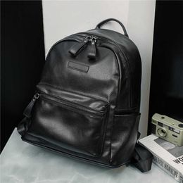Rucksackstil großer Kapazität Freizeit Rucksack Travel Computer Fashion Bag Korean Simple Herren 221222