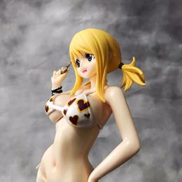 Miniatures Toys Fairy Tail Swimsuit Lucy PVC Action Figure Japanese Anime Garage Model Toys Aldult Collection Doll