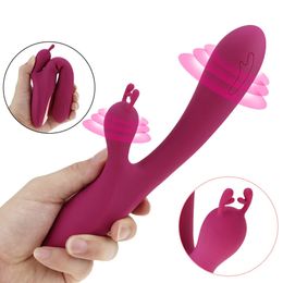 Beauty Items Rabbit Vibrator 10 Speed G Spot Dildo Silicone Waterproof Clitoris Stimulator Vagina Massager sexy Toys for Women
