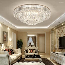 Chandeliers Dimmable LED Ceiling Lights Classical Remote Control Crystal Lustres Decor Home Plafonnier For Living Room