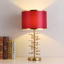 Table Lamps Modern Lamp American Decoration Home Desk Lights Nordic Simple Living Room Bedroom Bedside Indoor Fixtures