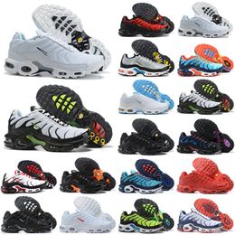 Tênis de corrida masculino Tn clássico Moda universitário vermelho azul triplo branco preto estanho metálico Chaussures tênis Requin malha respirável AirRs Plus Trainers 40-47