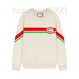 Men's Hoodies & Sweatshirts designer Quality of Stripe Long Sleeve Loose Cotton Counter 1WFH