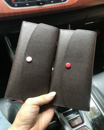 women original box purses luxury real leather multicolor short wallet Card holder Holders single classic zipper pocket designer wallets long purse