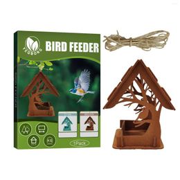 Other Bird Supplies Feeder House Shape Outdoor Garden Hanging Windproof Balcony With Rope