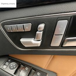 Car Seat Adjust Memory Unlock Button Cover Sticker for Mercedes Benz A B C E Class W204 W212 GLA X156 CLA C117 GLE 6 ML GL GLS