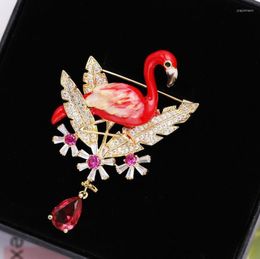 Brooches CSxjd Fashion Corsage Enamel Shining Zircon Bird Brooch Rhinestone Clothing Accessories Hats Scarf Women Bijoux