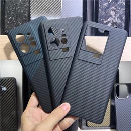 Genuine Real Carbon Fibre Aramid Slim Case for VIVO iQOO 11 Matte Hard Armour Cover