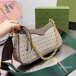 Designer-New Armpit Handbags Chain Crossbody Bags Ladies Shoulder Bag Two Weave Straps Fashion Zipper Wallet Classic Letter Prints Messenger Handbag