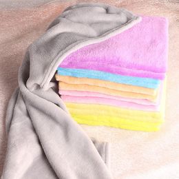 Blankets 1PC Soft Coral Fleece Baby Blanket Faux Fur Mink Throw Sofa Cover Bedspread Flannel Bedding 50 70cm