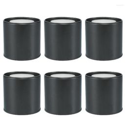 Storage Bottles 6pcs Iron Sealed Can Tea Container Portable Coffee Bean Tinplate Candle Making Tins Stash Spice Box