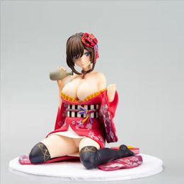 Miniatures Toys Beautiful Girl Series Mataro The Kimono Is Ripped Off PVC 16CM Action Figure Japanese Anime Model Toys Aldult Collection Dol