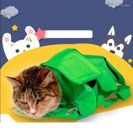 Cat Carriers Multifunction Bag Anti Scratch Grooming Nail Cutting Protect Bags Pick Ear Blowing Hair Beauty Supplies