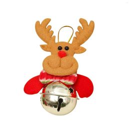 Christmas Decorations 1PC Elk Doll Bell Pendant Tree Snowmen Pendants Bells Hanging Ornaments Navidad Xmas Decoration Gifts