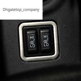 Hot stainless steel trim interior seat heating button decorative frame modification For Mitsubishi Outlander 2013-2016